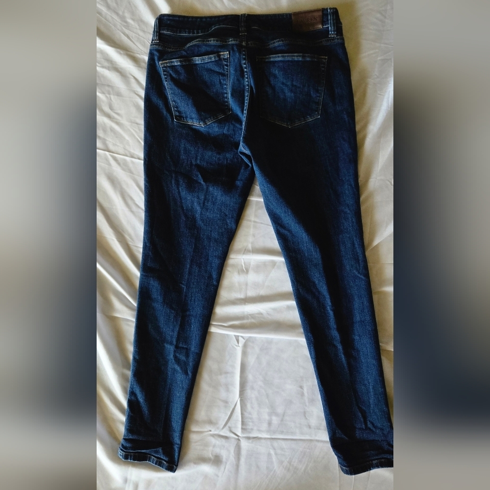 Lauren Ralph Lauren Womens Dark Blue Modern  Skinny Jeans - Picture 3 of 7